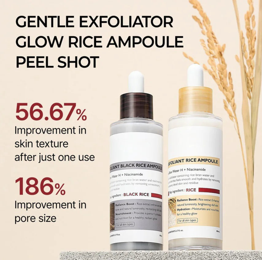 Dr. Melaxin Rice Peel Shot Exfoliant Combo