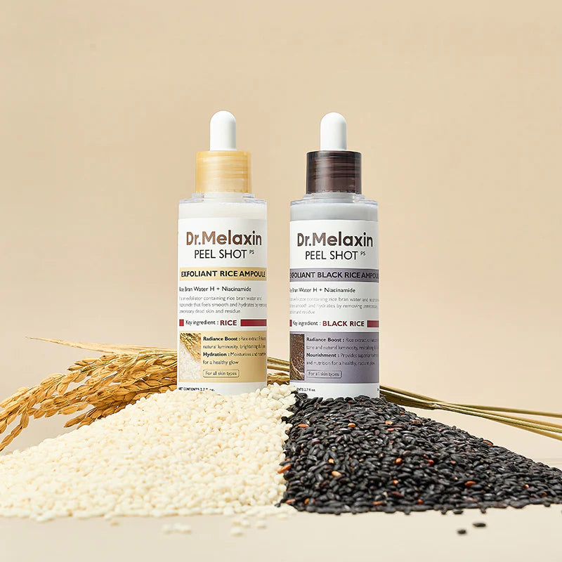 Dr. Melaxin Rice Peel Shot Exfoliant Combo