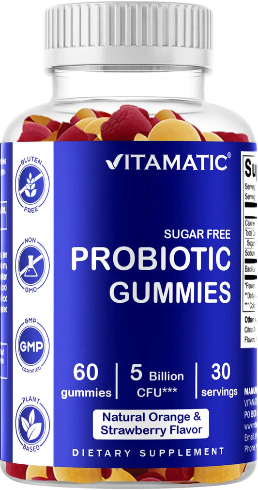 Vitamatic Probiotic Sugar Free Gummies