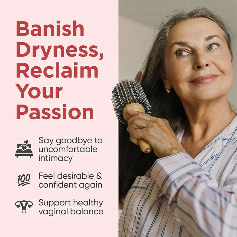 Probiotics Improve Vaginal Dryness And Ph Balance, Hyaluronic Acid, Vitamin C, And Composite Collagen-60 Capsules