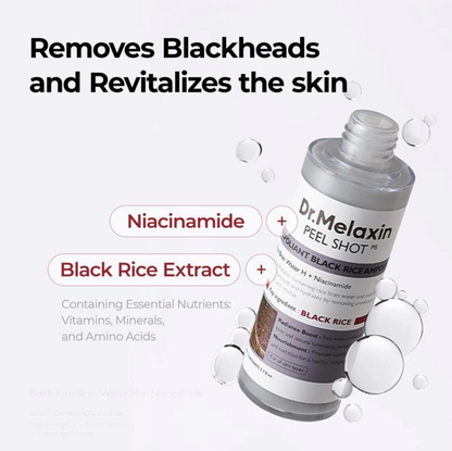 Dr. Melaxin Peel Shot Exfoliant Black Rice Ampoule