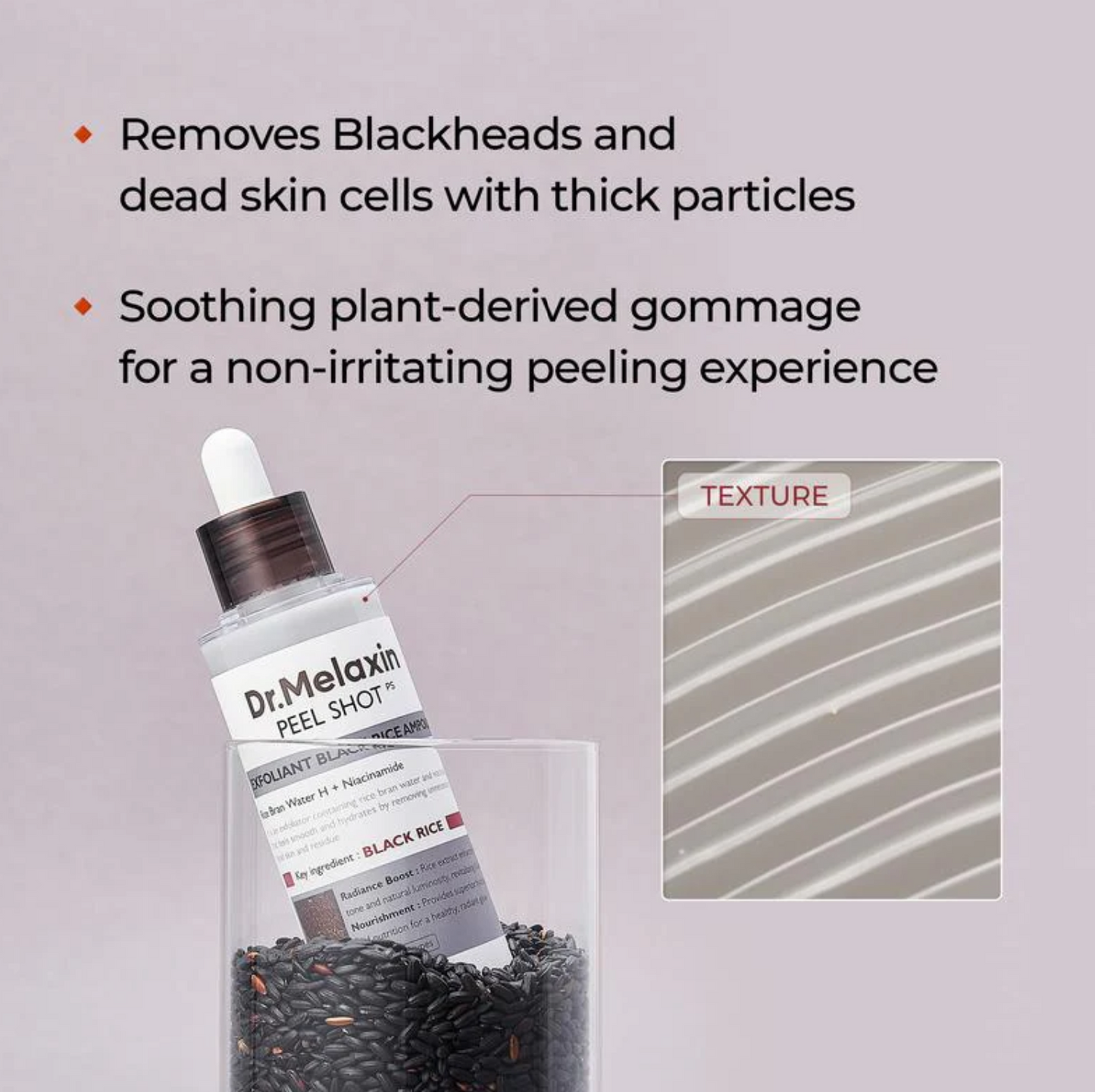 Dr. Melaxin Peel Shot Exfoliant Black Rice Ampoule