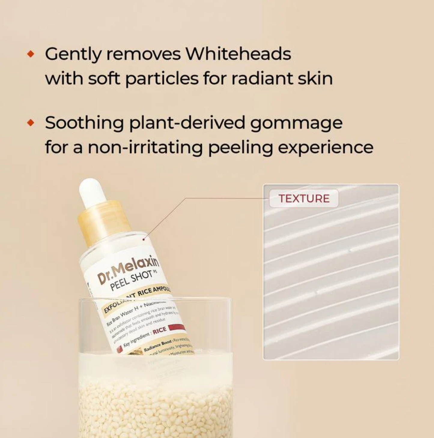 Dr. Melaxin Peel Shot Exfoliant White Rice Ampoule