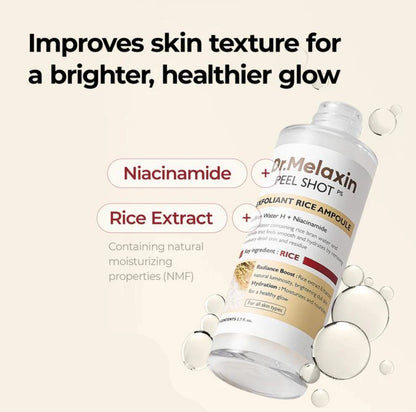 Dr. Melaxin Peel Shot Exfoliant White Rice Ampoule